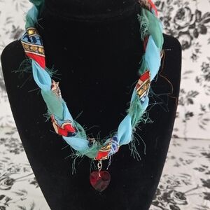 Colorful Heart Pendant Necklace Wpr8